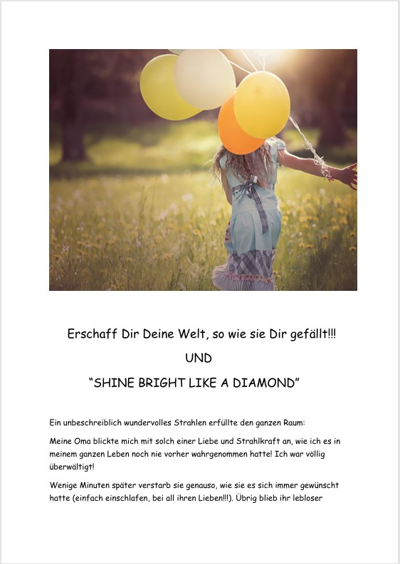Vorschau: SHINE BRIGHT LIKE A DIAMOND